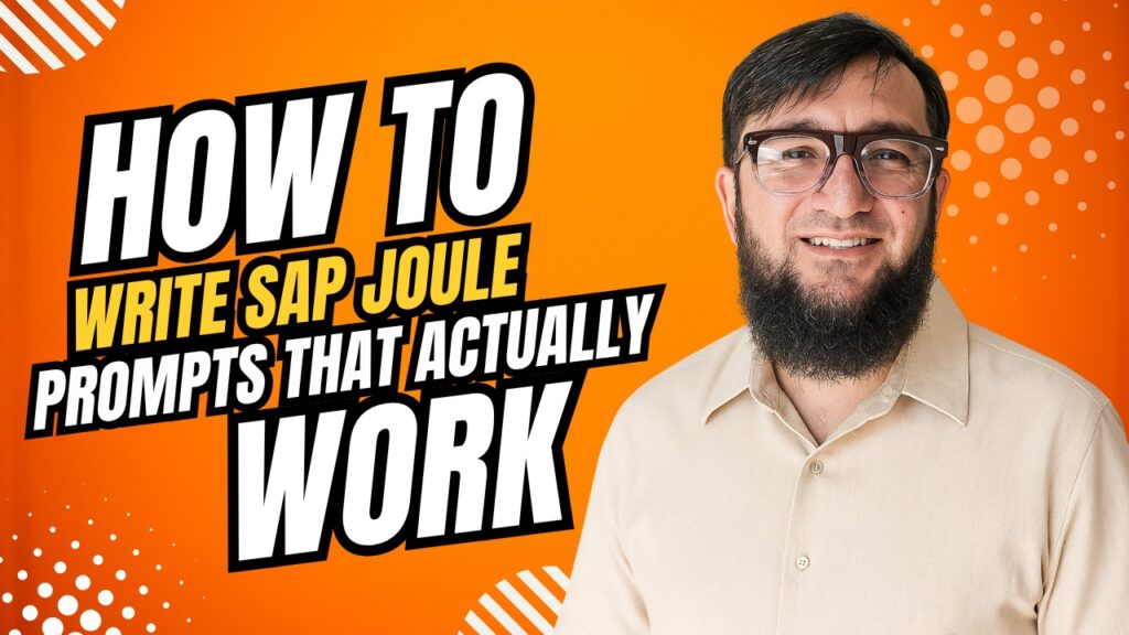 Write SAP Joule Prompts
